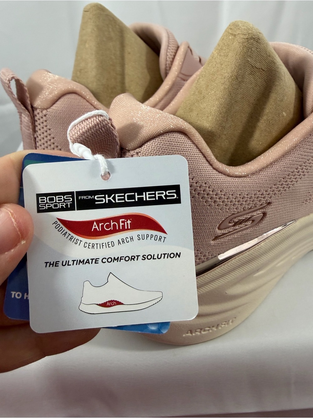 NWT BOBS From Skechers Women’s Size 8.5 Light Pink Athletic Sneakers - Picture 3 of 10
